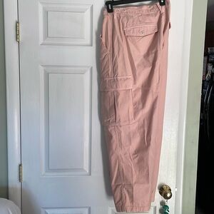 Madewell garment dyed low slung straight cargo pants